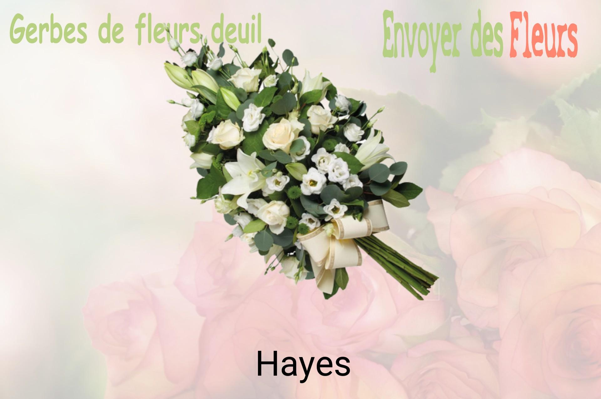 Gerbe de fleurs de deuil livrée à Hayes